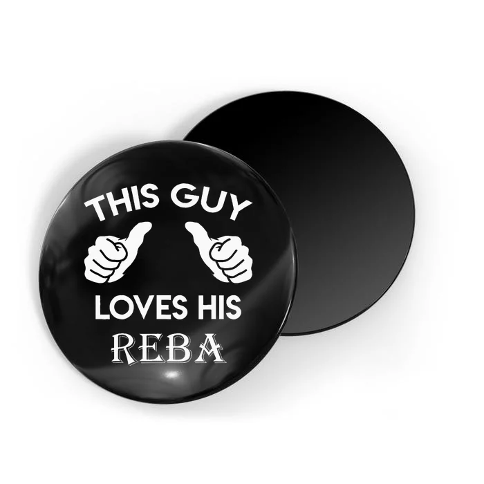 This Guy Loves His REBA Gift Valentine Heart Belongs 3 Magnet