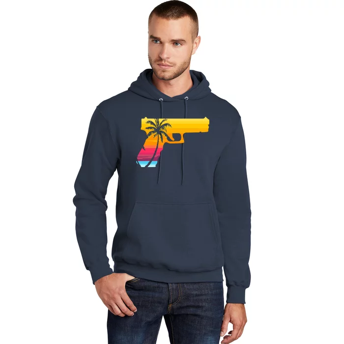 Tropical Gun Lover Firearm Beach Cute Hawaiian Gift Aloha Hoodie