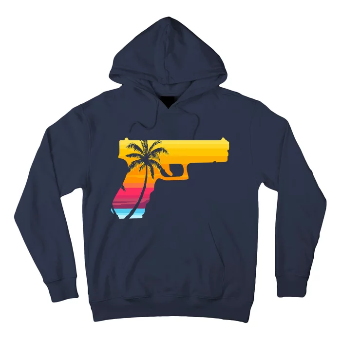 Tropical Gun Lover Firearm Beach Cute Hawaiian Gift Aloha Hoodie