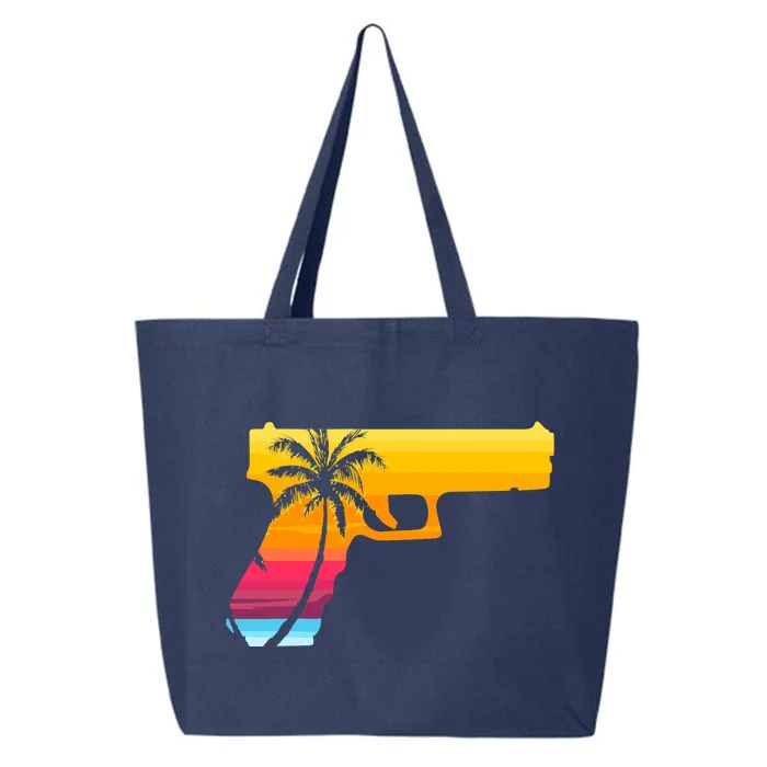 Tropical Gun Lover Firearm Beach Cute Hawaiian Gift Aloha 25L Jumbo Tote