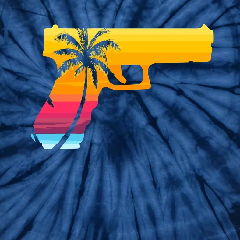 Tropical Gun Lover Firearm Beach Cute Hawaiian Gift Aloha Tie-Dye T-Shirt