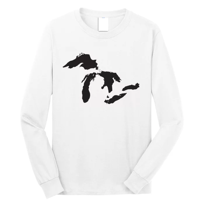 The Great Lakes Detroit Michigan T Long Sleeve Shirt