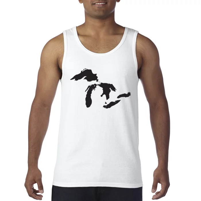 The Great Lakes Detroit Michigan T Tank Top