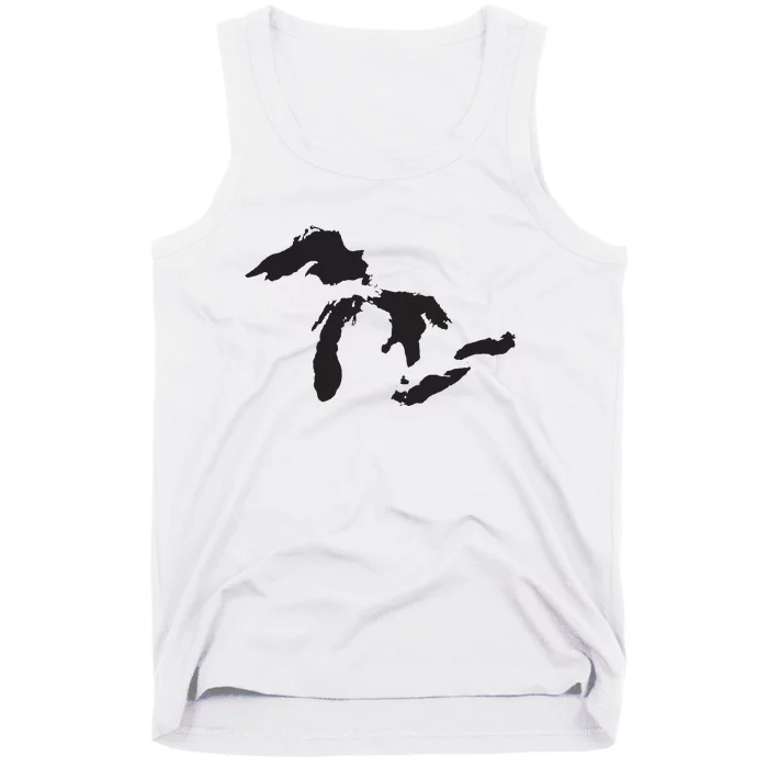 The Great Lakes Detroit Michigan T Tank Top