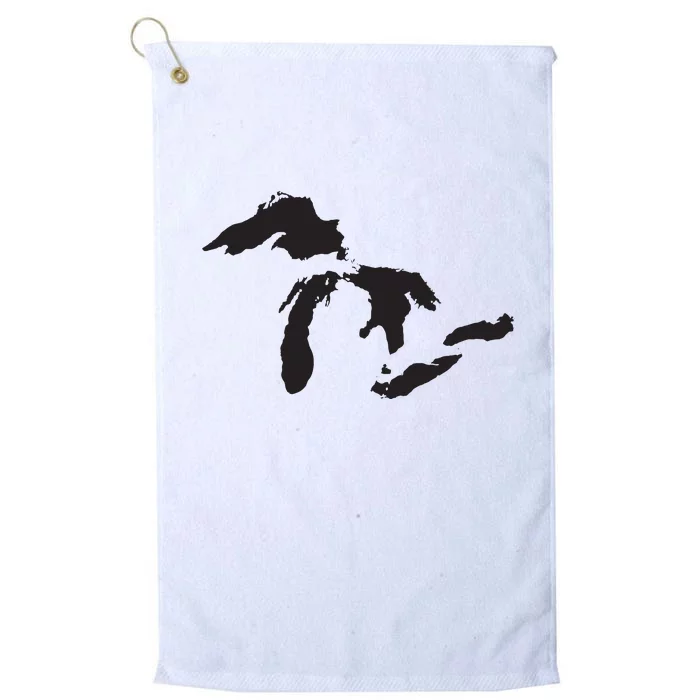 The Great Lakes Detroit Michigan T Platinum Collection Golf Towel