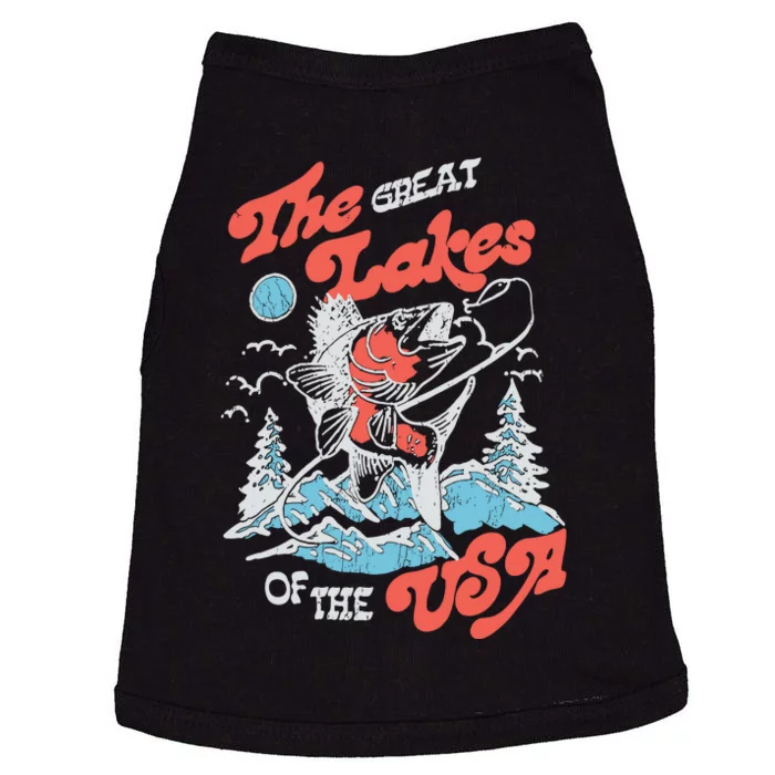 The Great Lakes Retro Inspired Graphic Doggie Tank