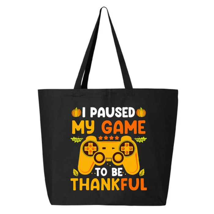 Thankful Gamer Leveling Up with Video Game Thanksgiving 25L Jumbo Tote