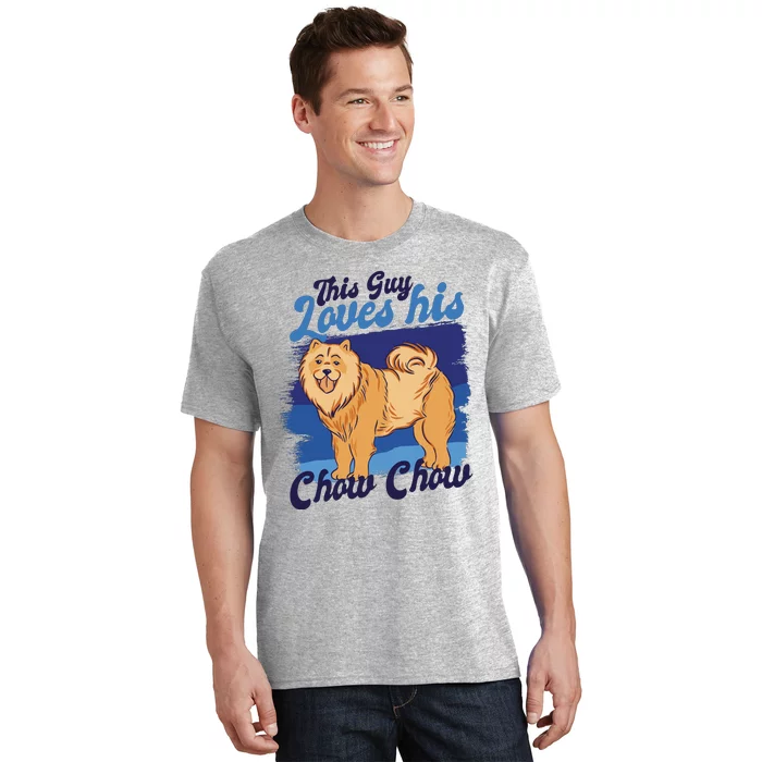 This Guy Loves His Chow Chow Dog T-Shirt