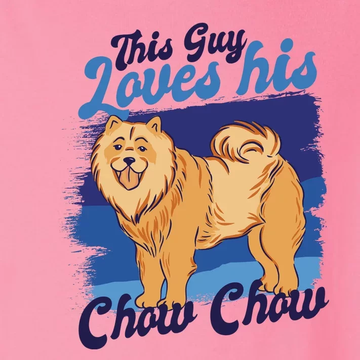 This Guy Loves His Chow Chow Dog Toddler Long Sleeve Shirt