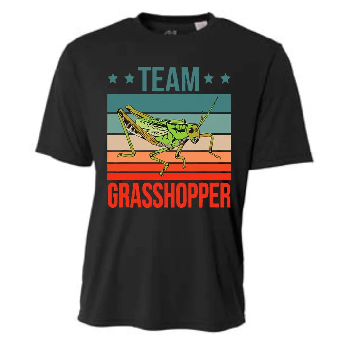 Team Grasshopper Locust Entomologist Insect Grasshopper Cooling Performance Crew T-Shirt