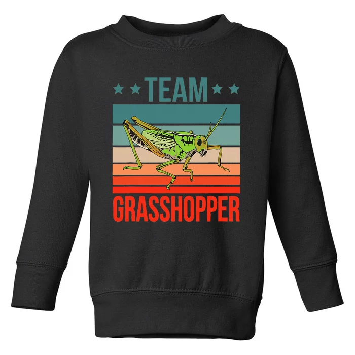 Team Grasshopper Locust Entomologist Insect Grasshopper Toddler Sweatshirt