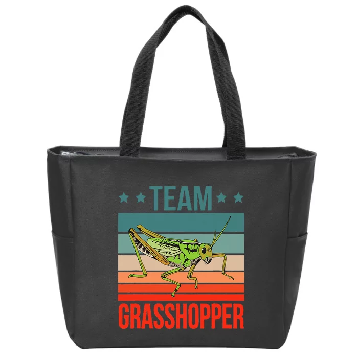 Team Grasshopper Locust Entomologist Insect Grasshopper Zip Tote Bag