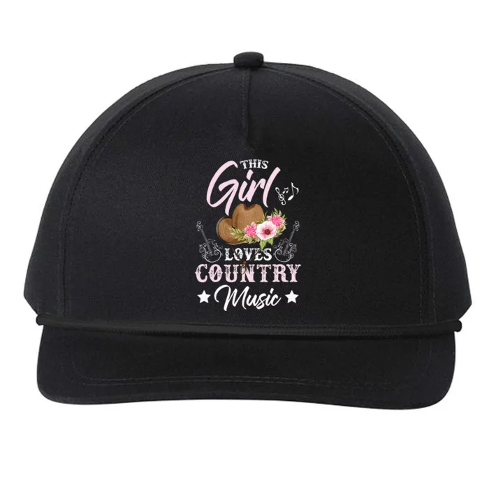 This Girl Loves Country Music Snapback Five-Panel Rope Hat