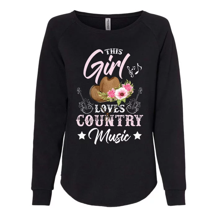 This Girl Loves Country Music Womens California Wash Sweatshirt