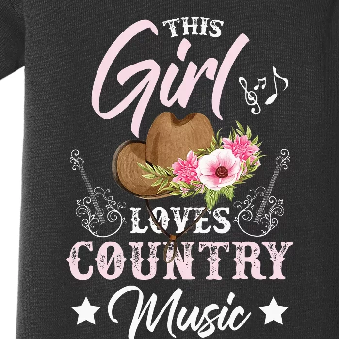 This Girl Loves Country Music Baby Bodysuit