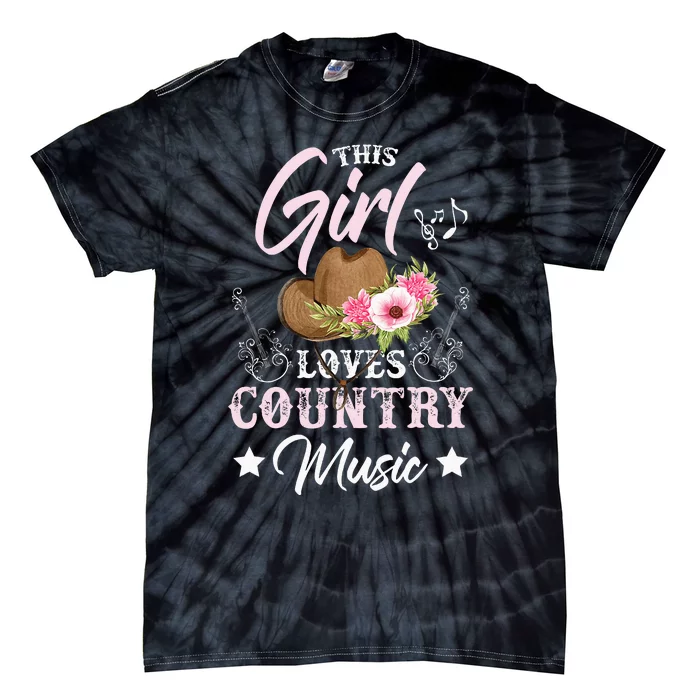 This Girl Loves Country Music Tie-Dye T-Shirt