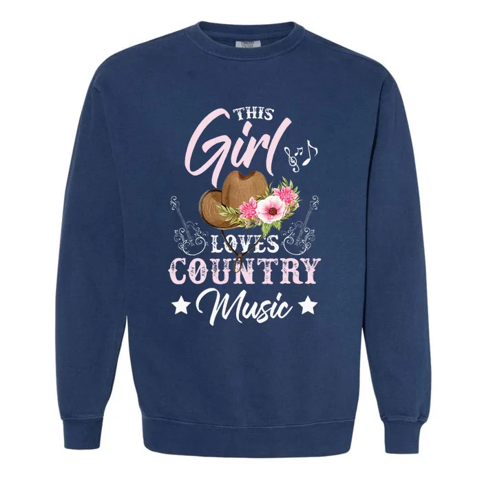 This Girl Loves Country Music Garment-Dyed Sweatshirt