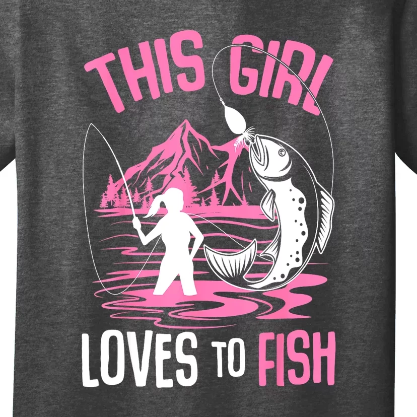 This Girl Loves To Fish Cool Fishing Girl Gifts T-Shirt