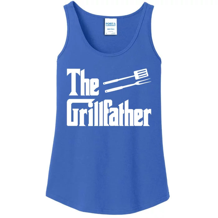 The Grillfather Meaningful Gift Funny Saying Cool Food Bbq Grilling Gift Ladies Essential Tank