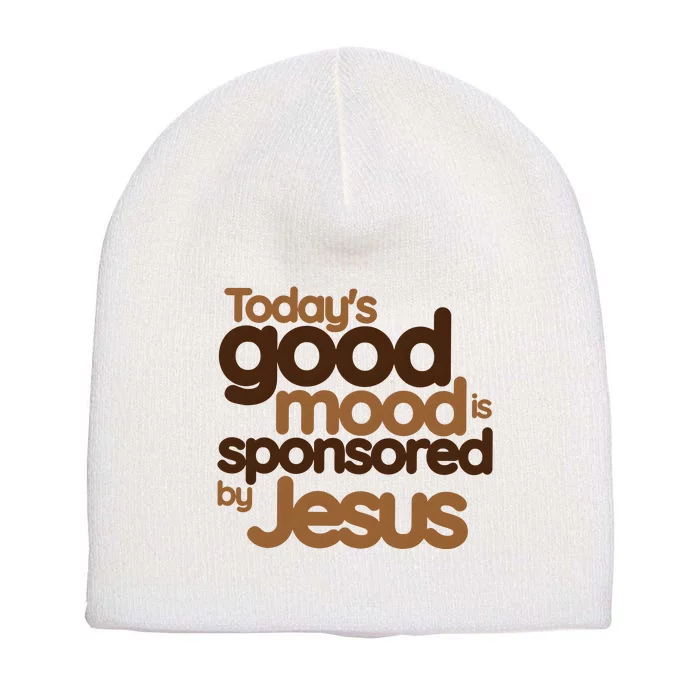 TodayS Good Mood Is Sponsored By Jesus Short Acrylic Beanie