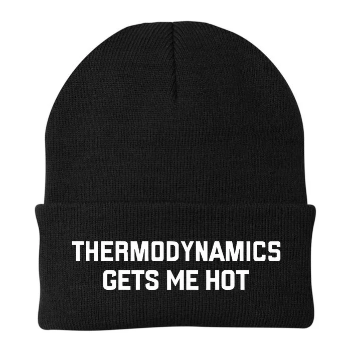 Thermodynamics Gets Me Hot Knit Cap Winter Beanie