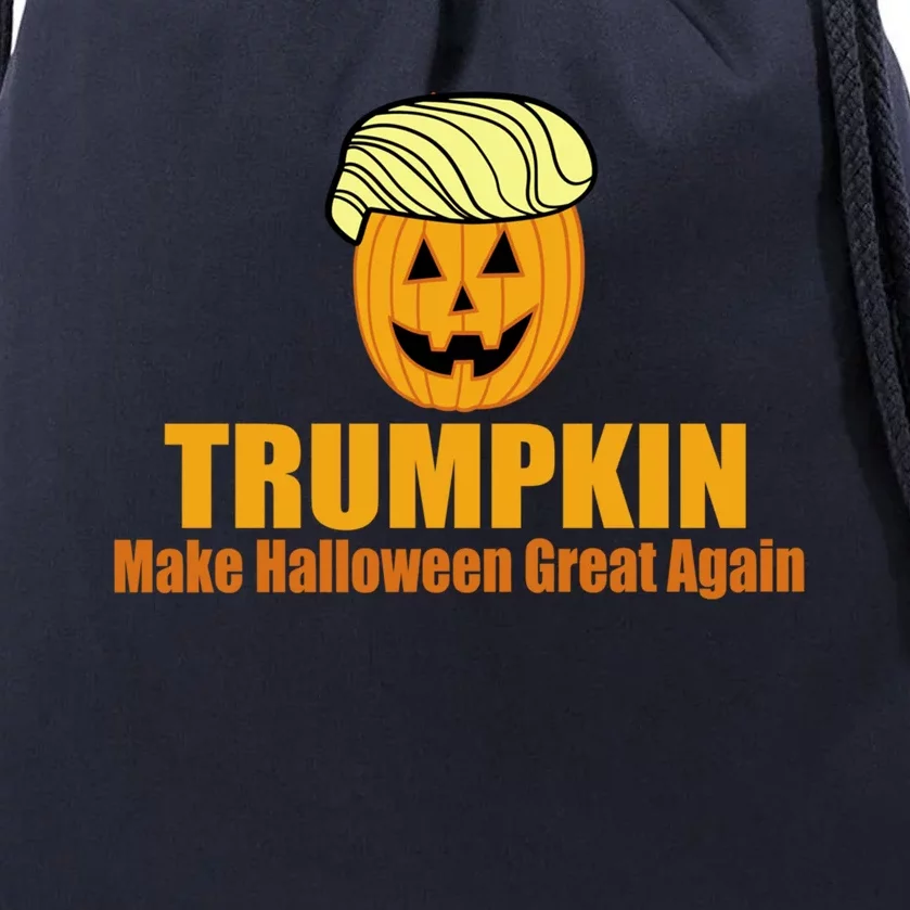 Trumpkin Gift Make Halloween Great Again Gift Funny Trump Maga Gift Drawstring Bag