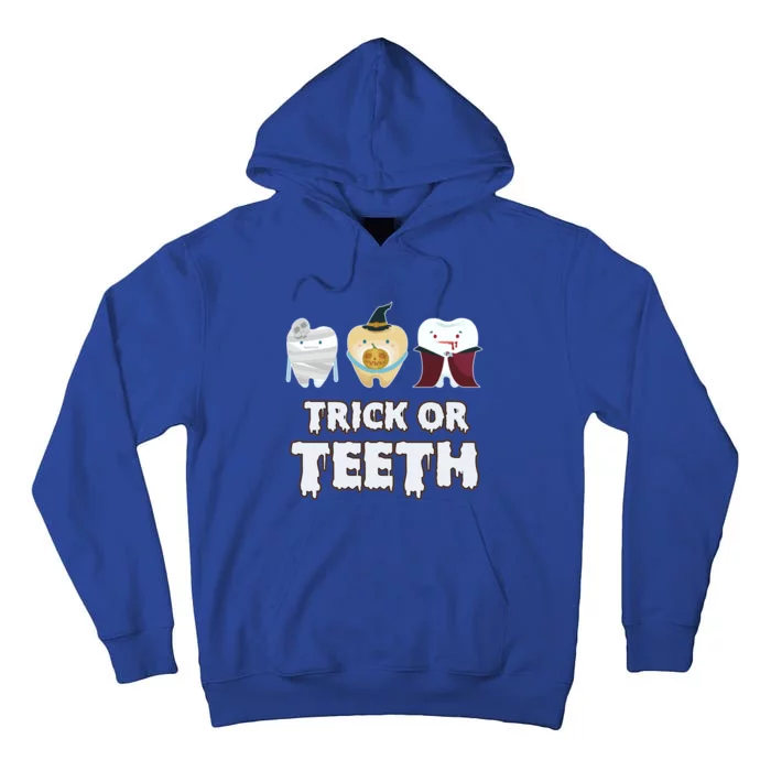 Teeth Ghost Mummy Witch Cute Dental Halloween Dentist Funny Gift Tall Hoodie