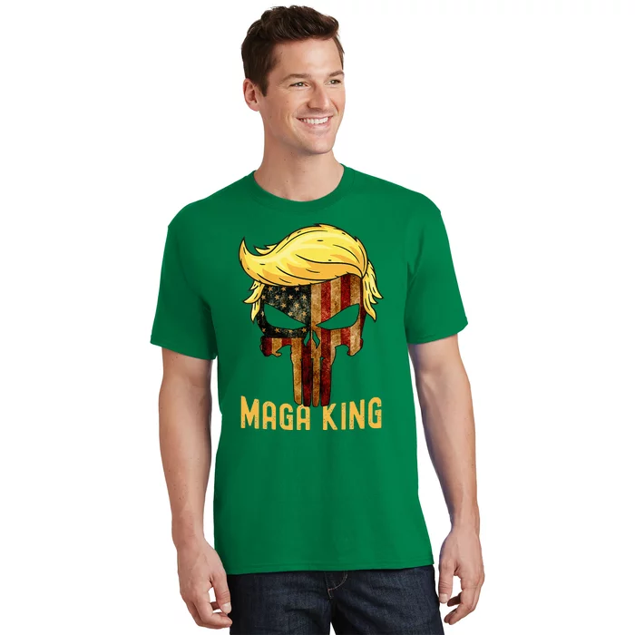 The Great Maga King Donald Trump Skull  Maga King T-Shirt