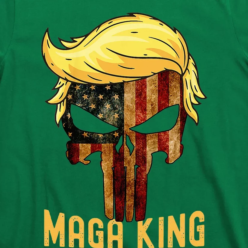 The Great Maga King Donald Trump Skull  Maga King T-Shirt