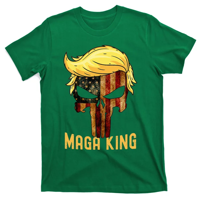 The Great Maga King Donald Trump Skull  Maga King T-Shirt