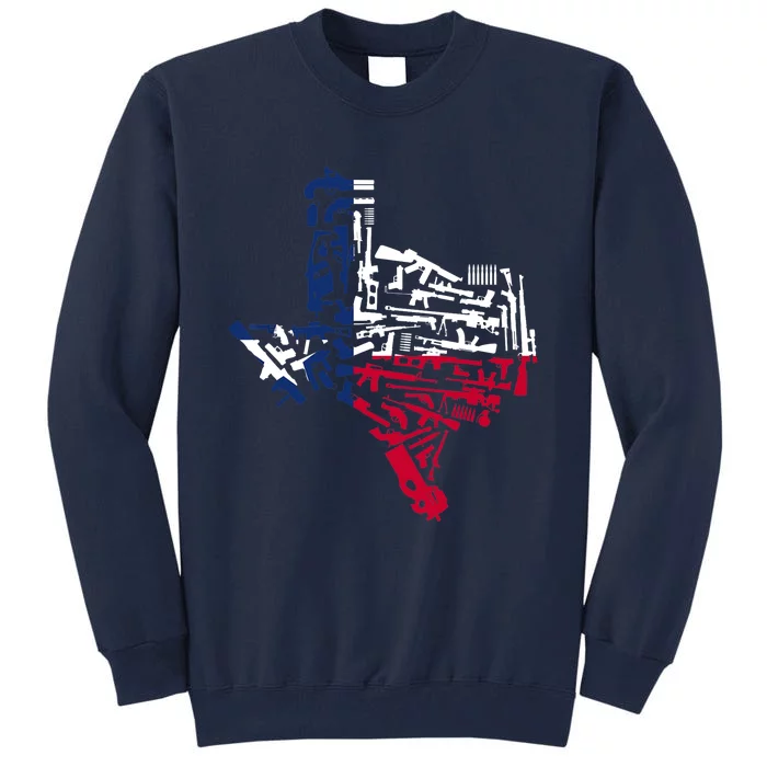 Texas gun map 2nd amendment Tall Sweatshirt