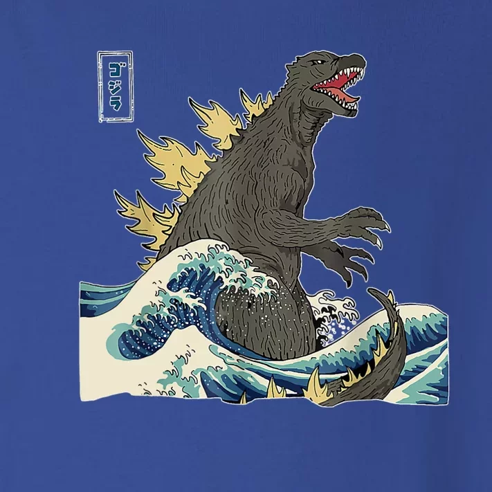 THE GREAT MONSTER OFF KANAGAWA TeamGodzilla Wave Poster Toddler Long Sleeve Shirt