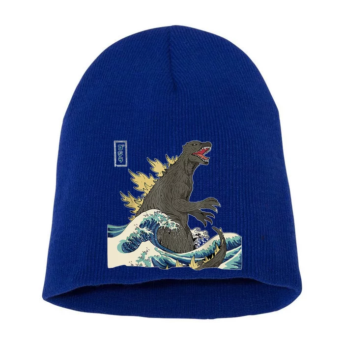 THE GREAT MONSTER OFF KANAGAWA TeamGodzilla Wave Poster Short Acrylic Beanie