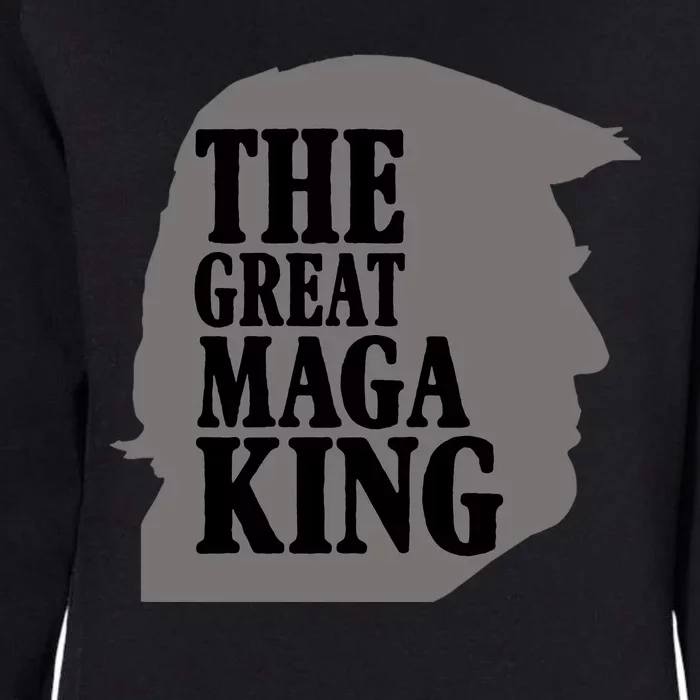 The Great Maga King Donald Trump Womens California Wash Sweatshirt