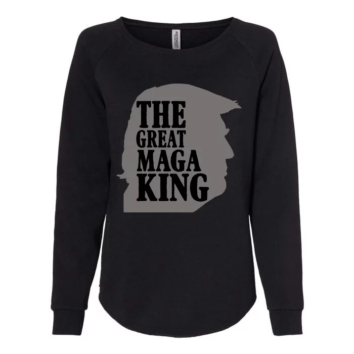 The Great Maga King Donald Trump Womens California Wash Sweatshirt