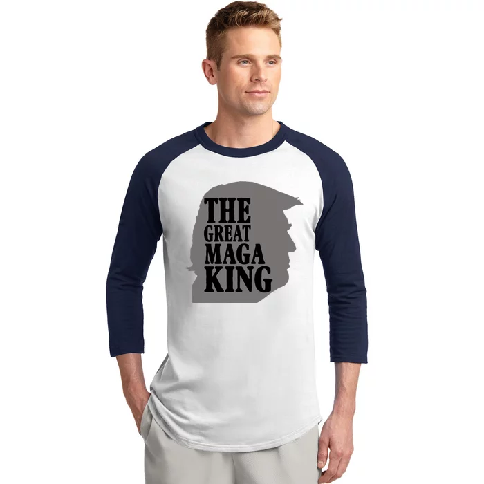 The Great Maga King Donald Trump Baseball Sleeve Shirt