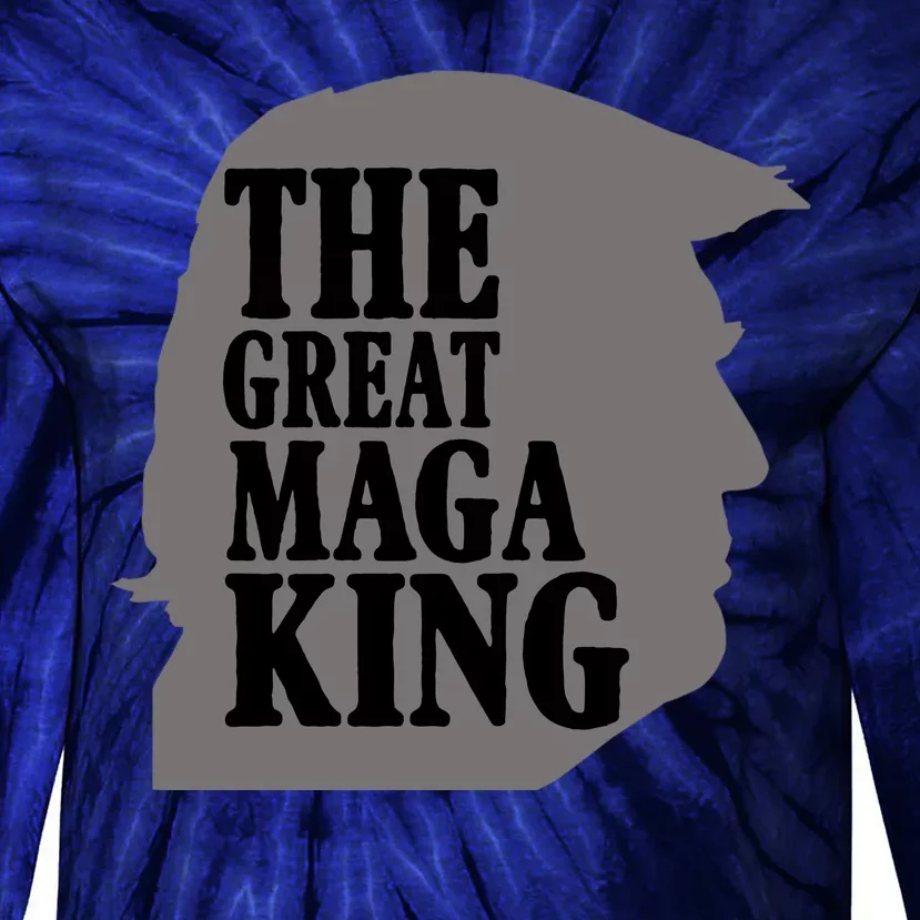 The Great Maga King Donald Trump Tie-Dye Long Sleeve Shirt