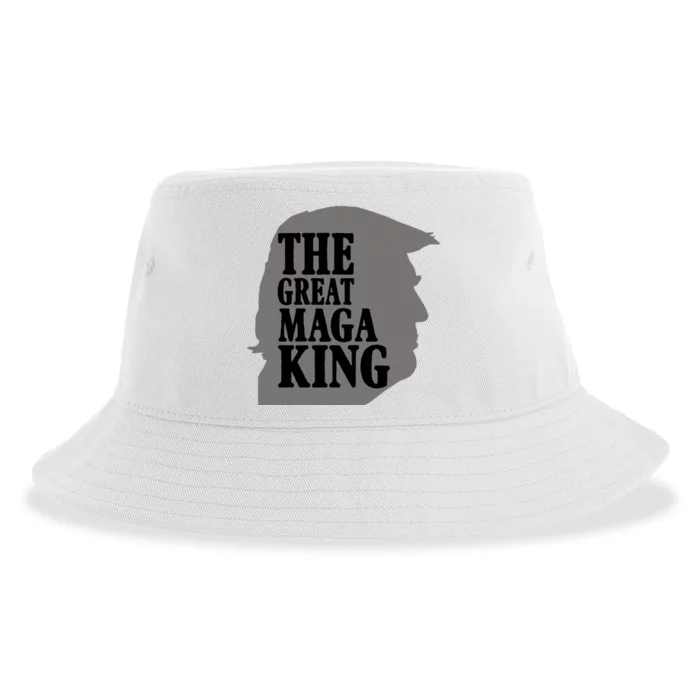 The Great Maga King Donald Trump Sustainable Bucket Hat