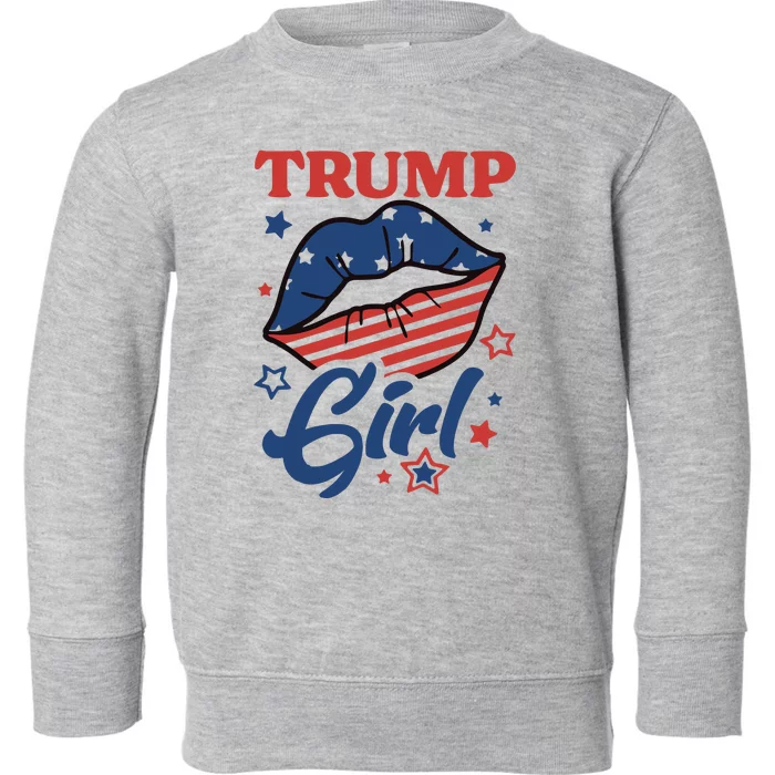 Trump Girl MAGA Toddler Sweatshirt