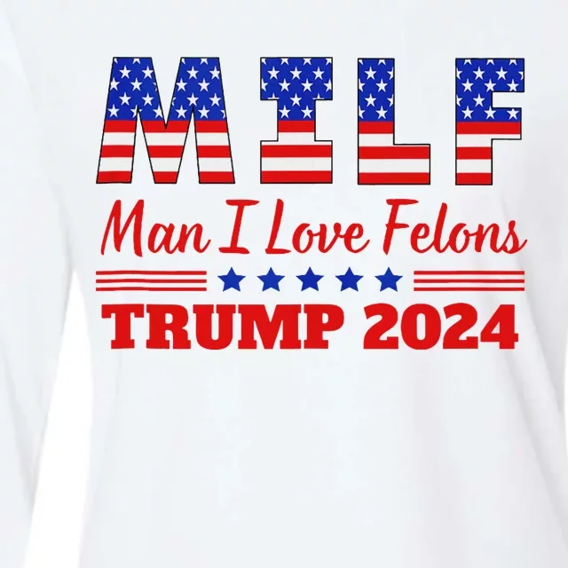 Trump Girl Milf 2024 Tank Top Womens Cotton Relaxed Long Sleeve T-Shirt