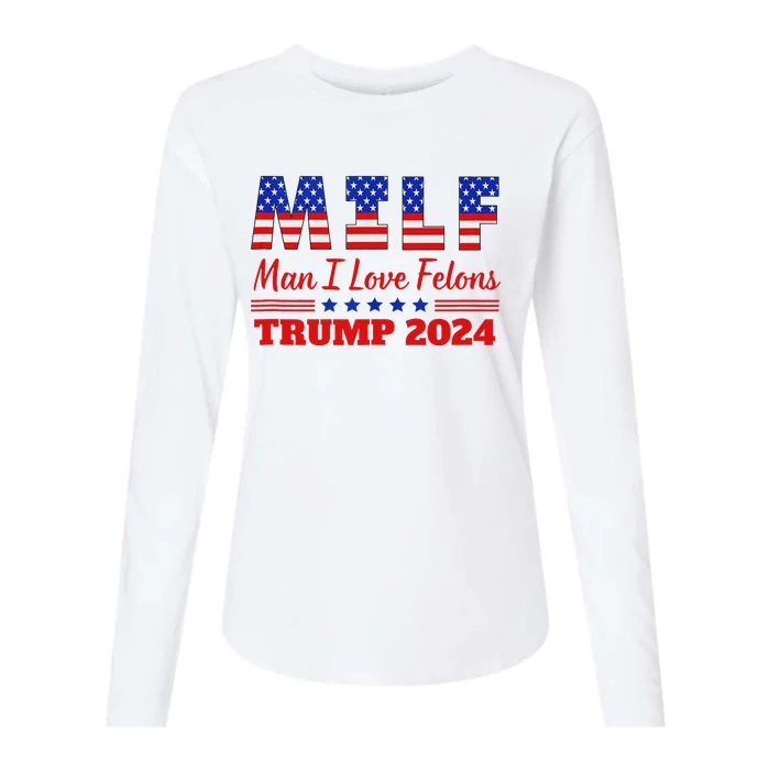 Trump Girl Milf 2024 Tank Top Womens Cotton Relaxed Long Sleeve T-Shirt