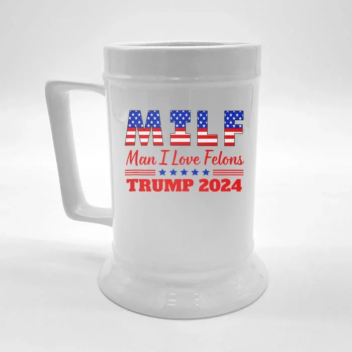 Trump Girl Milf 2024 Tank Top Front & Back Beer Stein