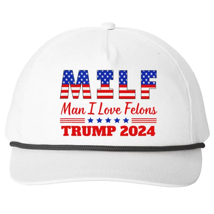 Trump Girl Milf 2024 Tank Top Snapback Five-Panel Rope Hat