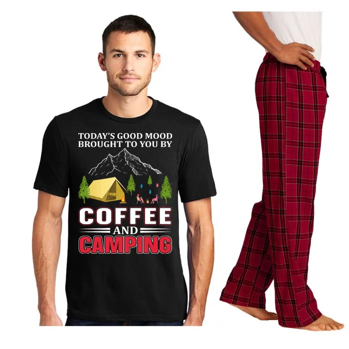 Today's Good Mood Brought To You By Coffee And Camping Pajama Set