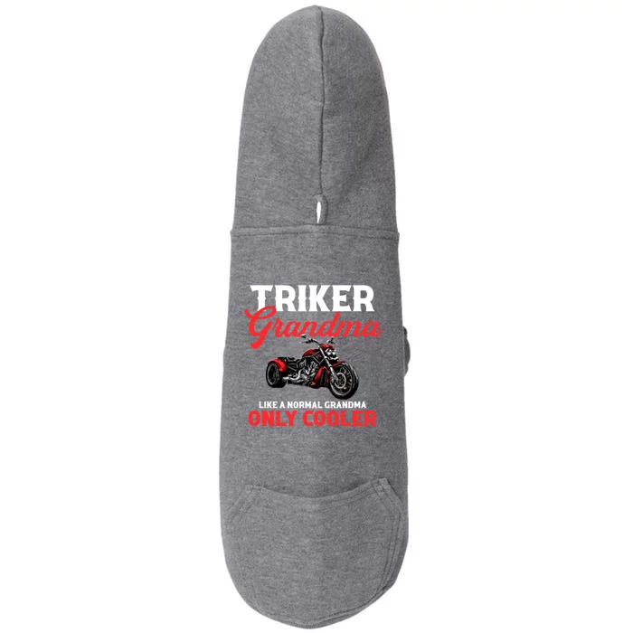 Triker Grandma Motorcycle Trike Gift Doggie 3-End Fleece Hoodie