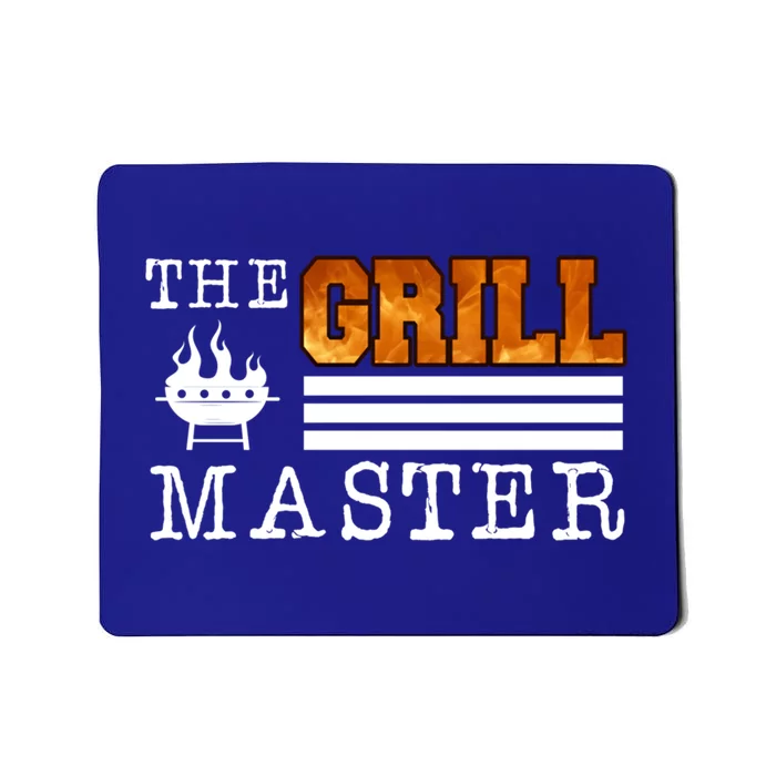 The Grill Master Bbq Barbecue Grillfather Grilling Sausage Gift Mousepad