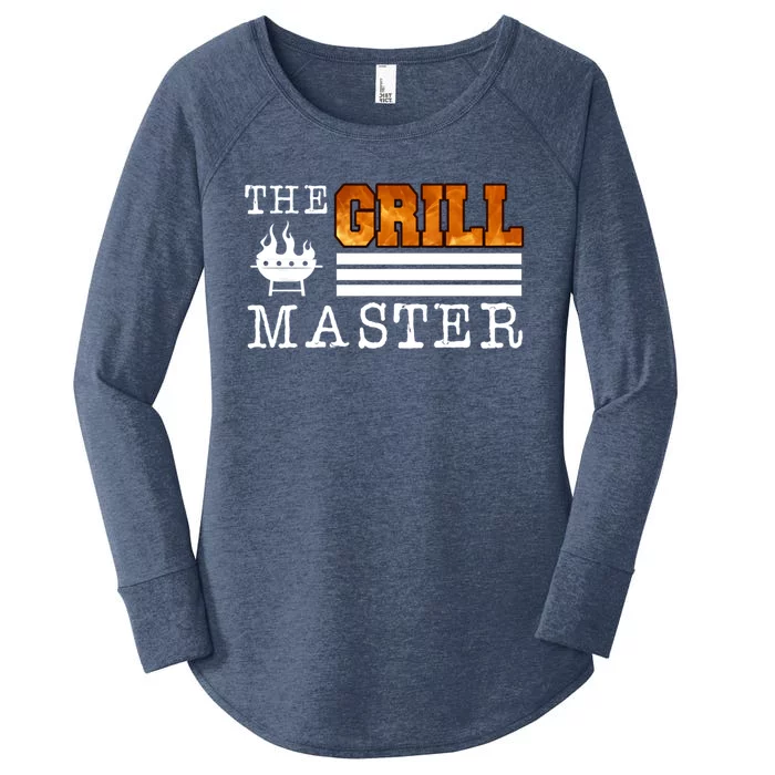 The Grill Master Bbq Barbecue Grillfather Grilling Sausage Gift Women's Perfect Tri Tunic Long Sleeve Shirt