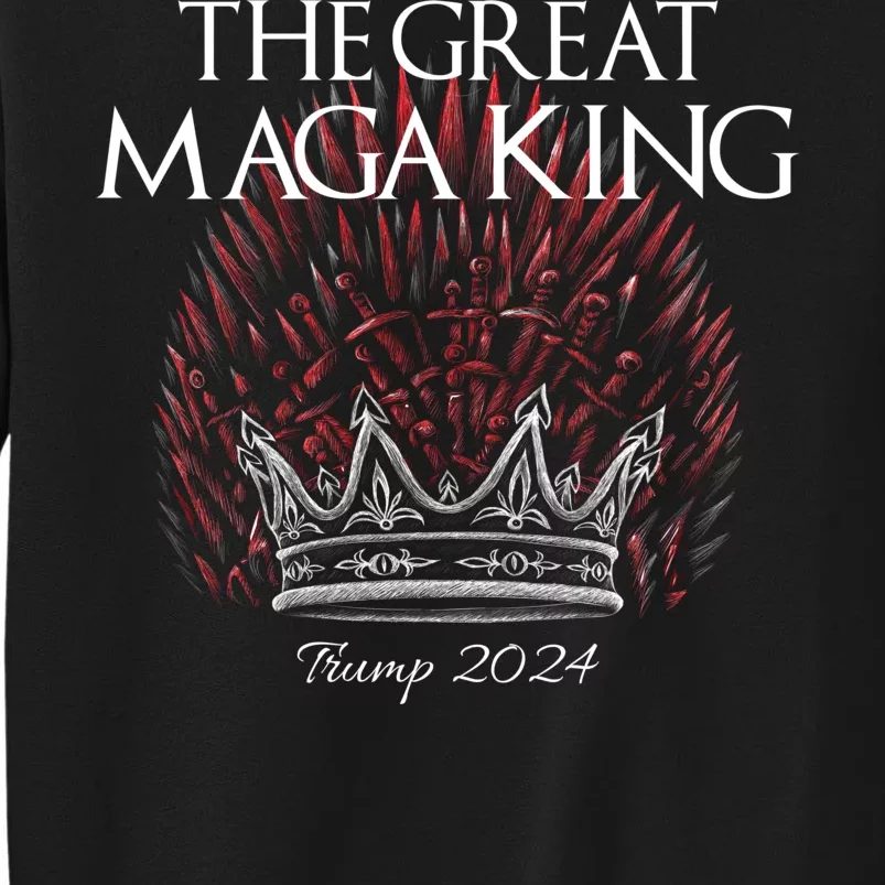 The Great MAGA King Crown USA Parody Trump 2024 Anti Biden Sweatshirt