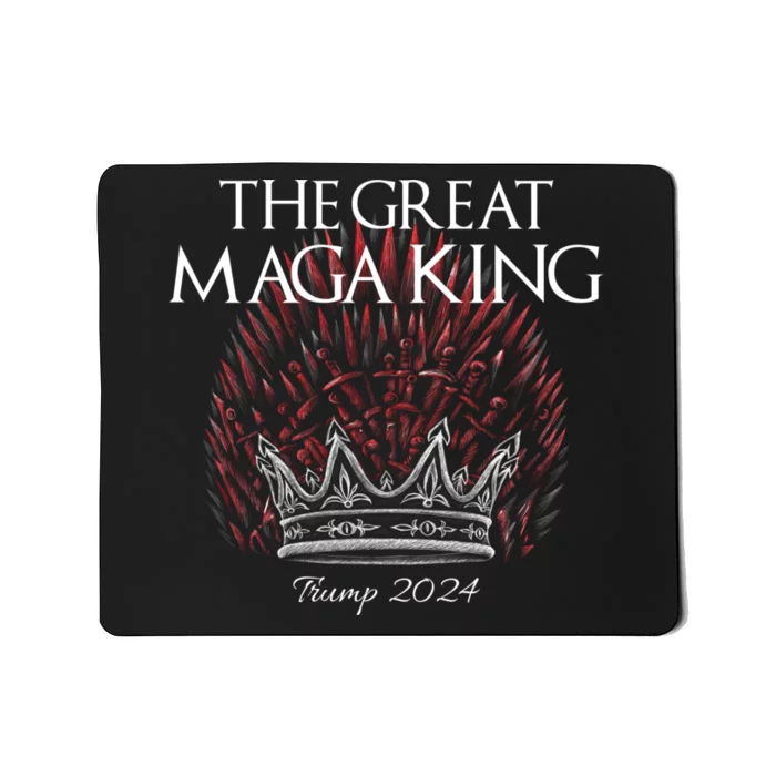 The Great MAGA King Crown USA Parody Trump 2024 Anti Biden Mousepad