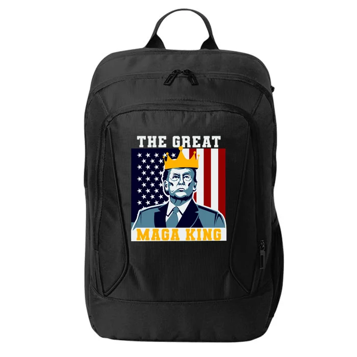 The Great MAGA King Ultra MAGA Trump Anti Biden USA City Backpack